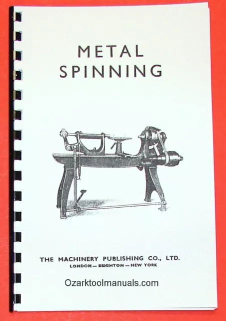 How to Do Metal Spinning on a Lathe Handbook Manual 0834