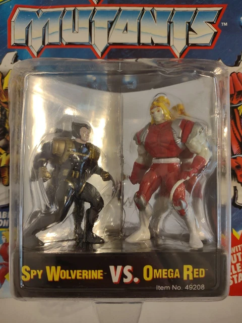 Marvel X-Men Steel Mutants Spy Wolverine vs. Omega Red Die Cast - 1994 Toy Biz 2