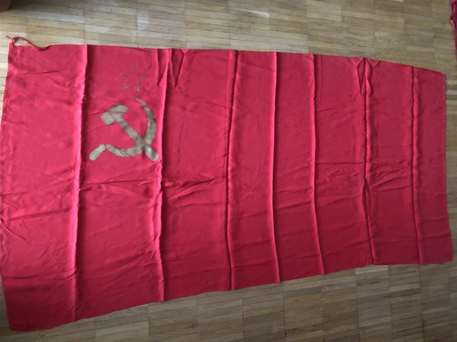 Original UDSSR CCCP Sowjetunion Rote Fahne Flagge - Stoff - 170x80cm - selten!