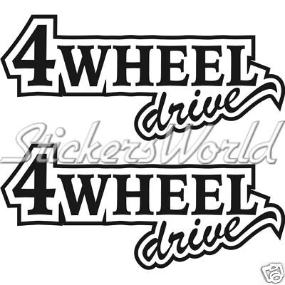 FOUR WHEEL DRIVE 4X4 Off Road JEEP Vierradantrieb Vinyl Sticker Aufkleber