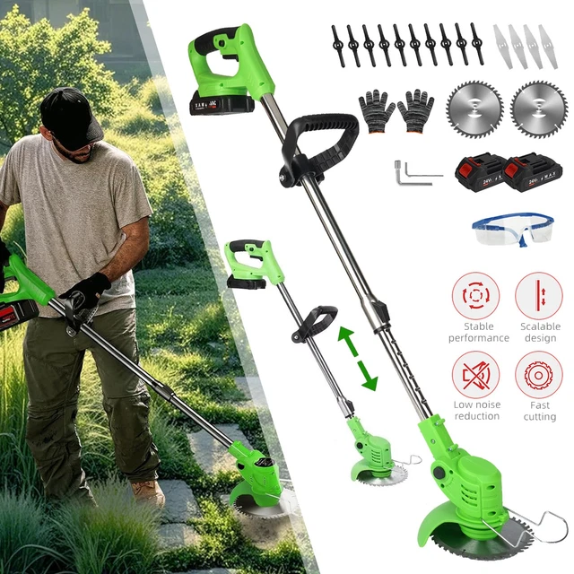 Tagliaerba Da 21 V, Con Batteria, Leggero, Batteria Da 4,0 Ah, 90~120 - Foto 6