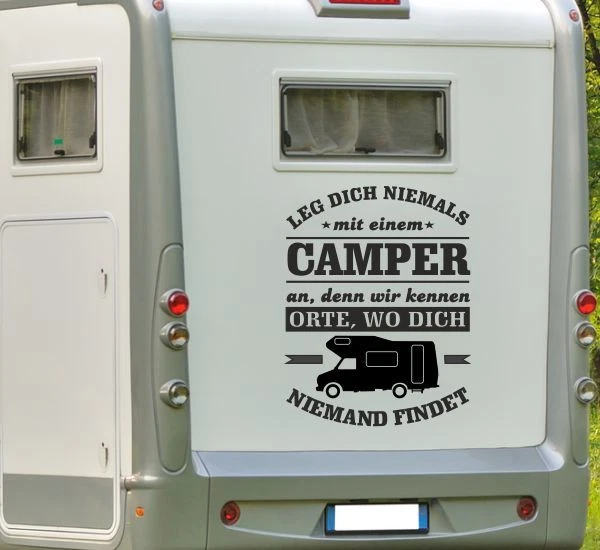 AUFKLEBER WOHNWAGEN WOHNMOBIL Caravan Camper Auto Woma Camper Spruch