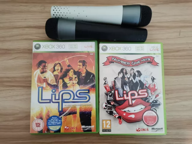 Lips & Lips No.1 Hits For Microsoft Xbox 360 With 2 Microphones