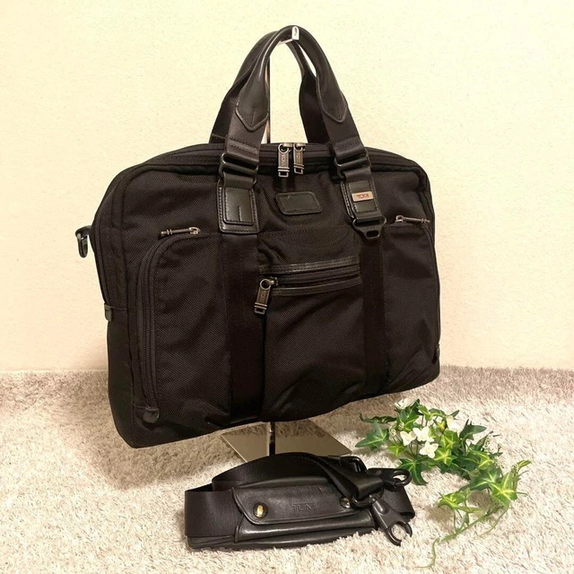 TUMI 22611DH ALPHA BRAVO Mcnair Slim Briefcase business bag black men used