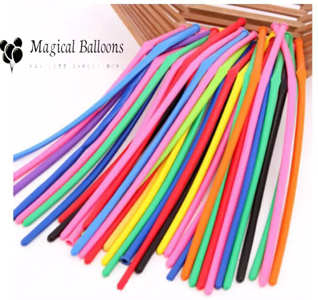 New LONG MAGIC Balloons Different Colours Latex 260Q Traditional Modelling X 10