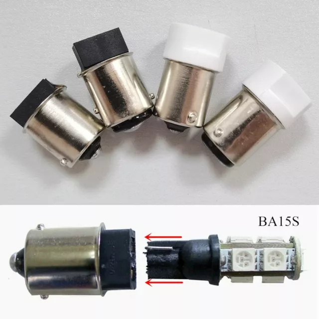 2x T10 W5W to 1156 Ba15s 1156 BAU15S 1157 BAY15D LED Light Converter Adapter