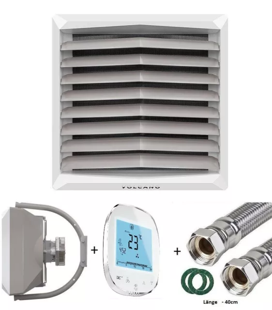 Lufterhitzer VOLCANO mini 3-20kW 2100 m³/h EC + Steuerpanel + Flexschlauch 40cm