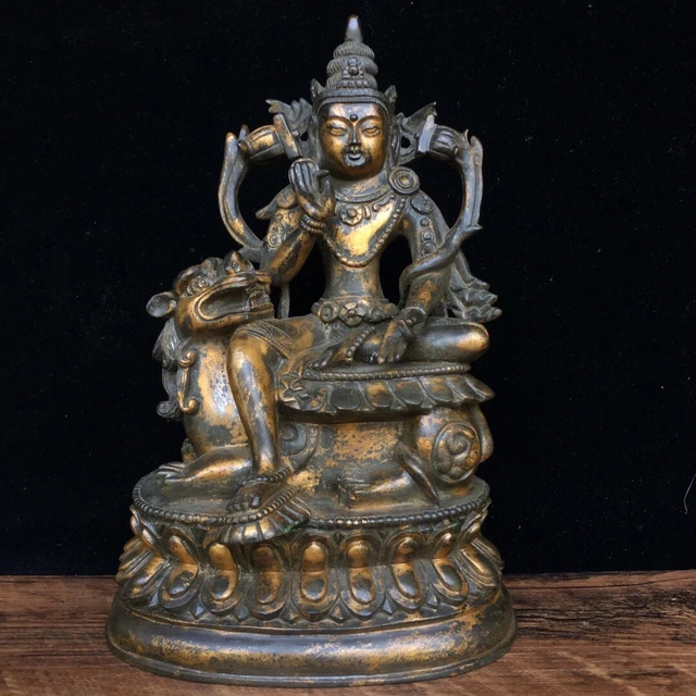 Chinese Exquisite Handmade Buddha Bronze Statue