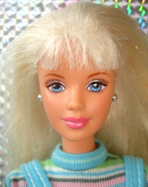 Poupée Barbie Vintage 1997 - COOL COLOURS Mèches Bleues #20122 - NRFB - Mattel