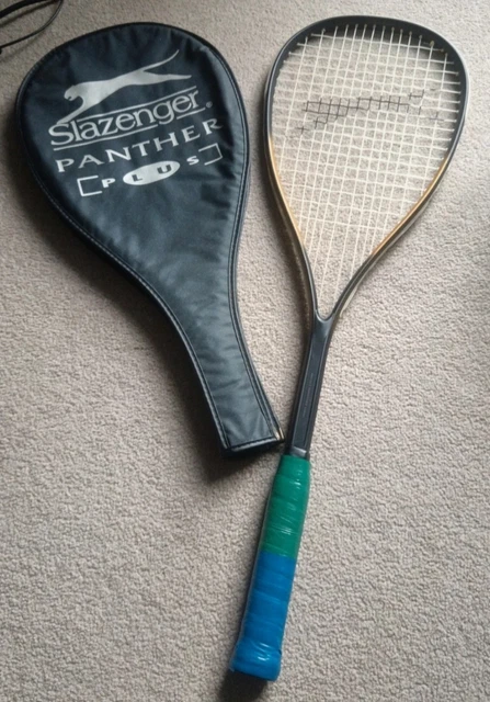 Raquette De Squash Slazenger Panther Plus Avec étui, Tête 460 Cm², Occasion