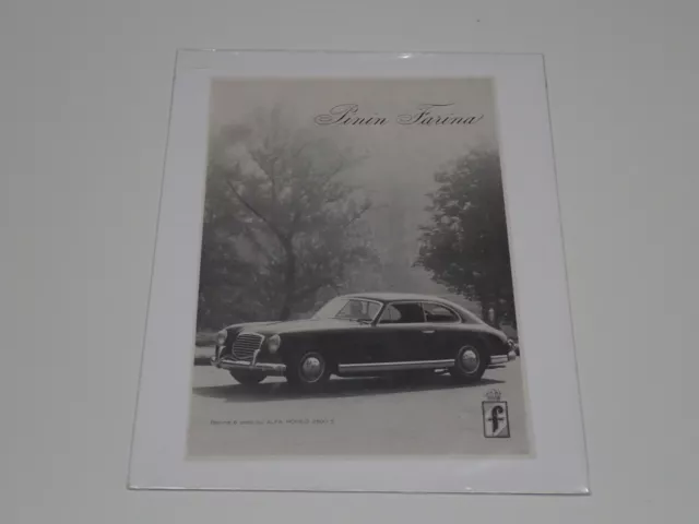 Pininfarina Berlina Su Alfa Romeo 2500 S Pubblicita' Advertising Vintage (33)
