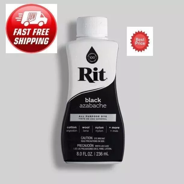 Rit All Purpose Liquid Dye, Black 8 fl oz