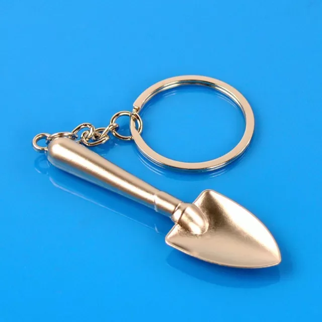 Creative Lovely Metal Shovel Stlye Pendant Tool Key Chain Ring Keyring Silver