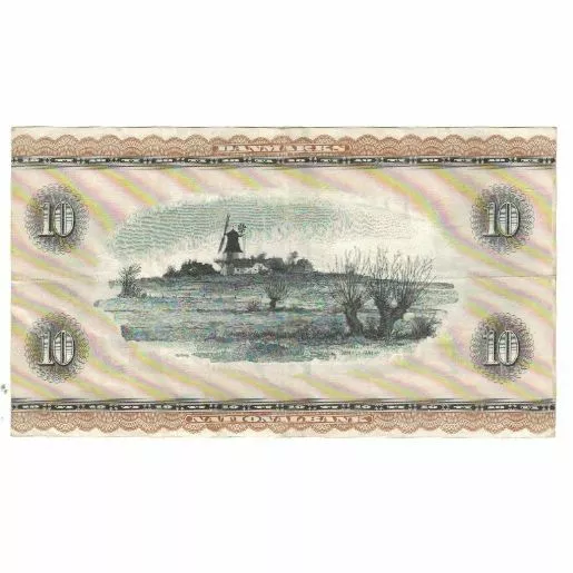 [#177401] Banknote, Denmark, 10 Kroner, KM:44p, AU(55-58) 2