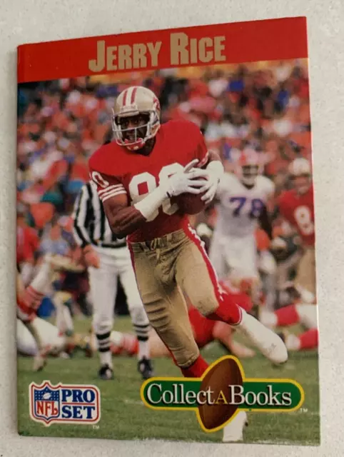 NFL JERRY RICE San Francisco 49ers 1990 Pro Set Collect-A-Books