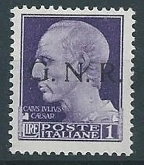 1944 Rsi Gnr Brescia I Tipo 1° Tiratura 1 Lira Mnh ** - Rsi062-2