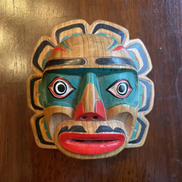 Pacific Northwest First Nations ‘Sun’ Cedar Carving West Coast Indigenous Art