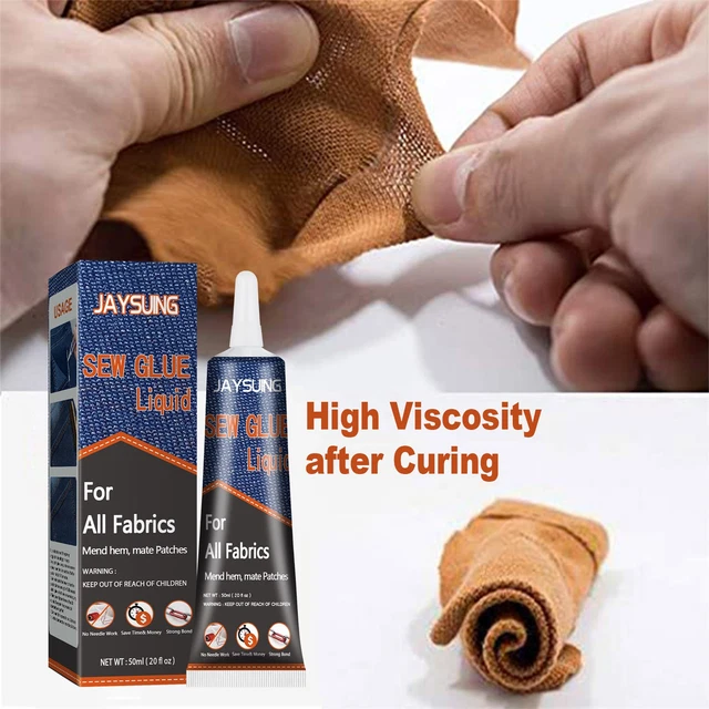 30 ml Sew Glue Liquid Bonding Repair For Clothes Denim Fabric Leather Tool 50ml
