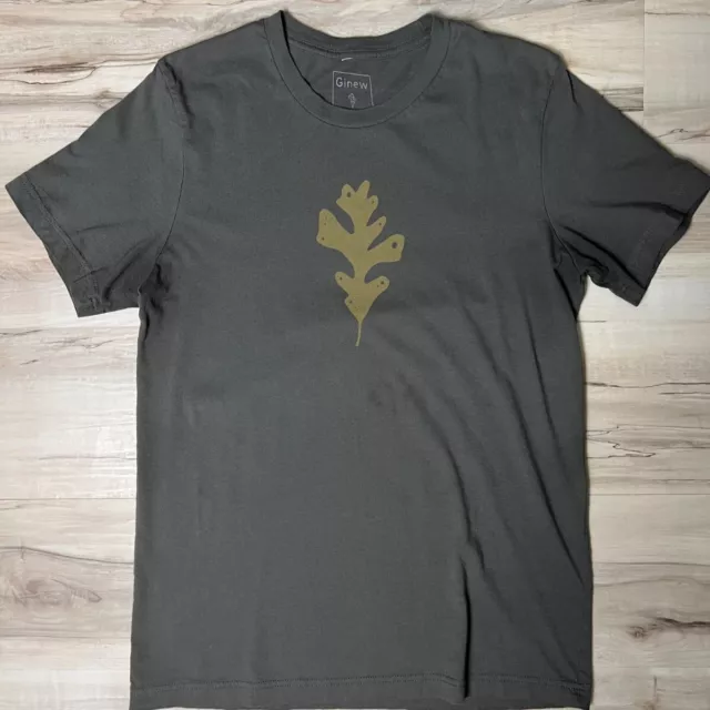 Ginew - Genesis Leaf Tee (Oak Leaf) - Green - Size Medium - Made in USA