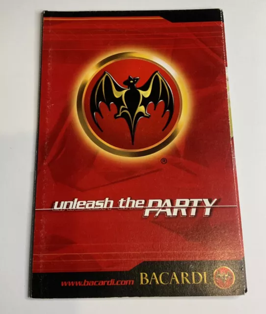 Vintage Bacardi Rum 2002 Post Card 4 x 6 Recipe Booklet Cocktail Recipes