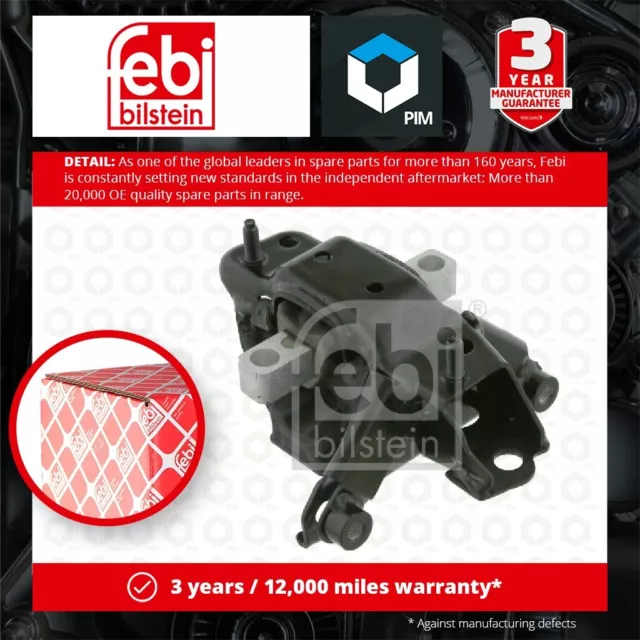 Engine Mount fits SKODA FABIA 6Y 1.9D Rear Left 03 to 08 Mounting 6Q0199555BA