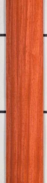 Padauk Quarter Cut wood veneer 5.75" x 114" raw no backing 1/42" thickness