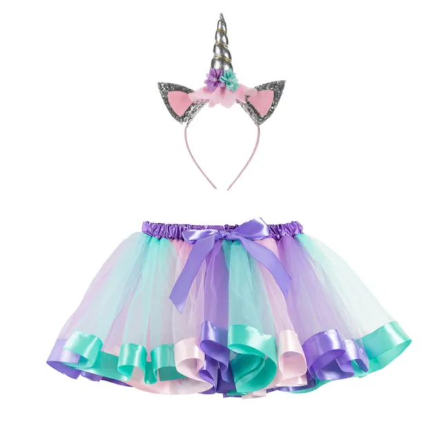 Fancy Dress Clothes Little Girls Tutu Skirt Set Parties European American