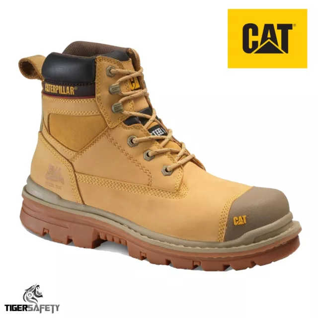 Caterpillar CAT Gravel S3 SRC Mens Honey Heavy Duty Steel Toe Cap Safety Boots