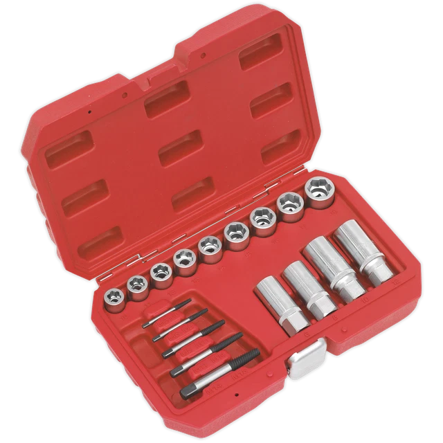 Verrou, Clou & Vis Extracteur Set 18pc AK751 Sealey Neuf