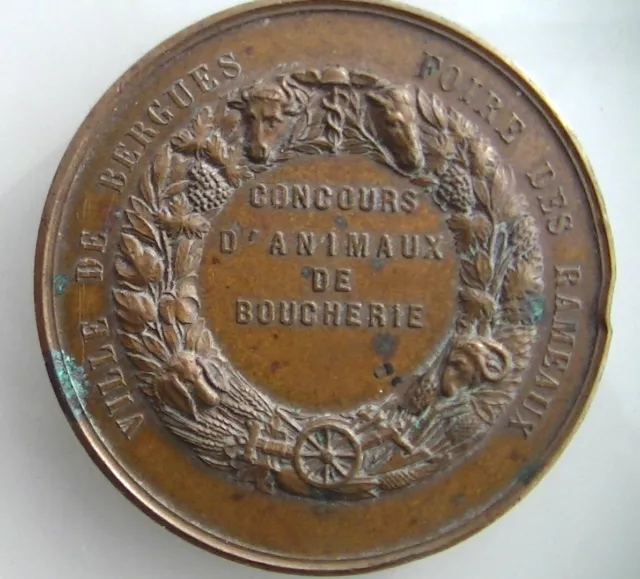 Médaille bonze - Foire de Bergues - Foires des Rameaux - E.A. OUDINÉ