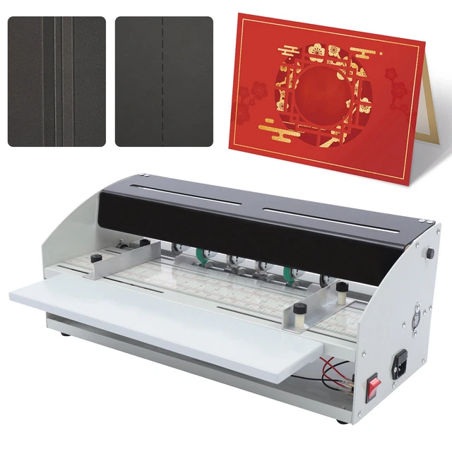 110V 60Hz QY-H500 Electric Creasing Machine Paper Creaser Scorer 460mm/18inch
