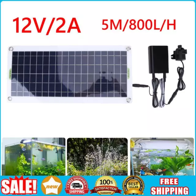 Solar Panel Powered 50W 800L/H DC 12V Low Noise Garden Brushless Water Pump Kits