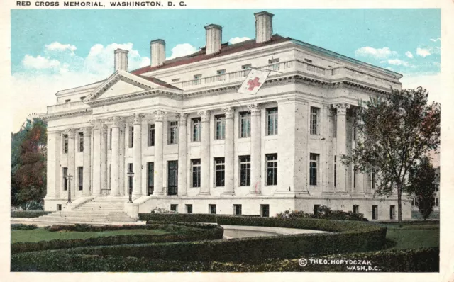 Postal vintage de 1920 edificio conmemorativo de la Cruz Roja de Washington DC