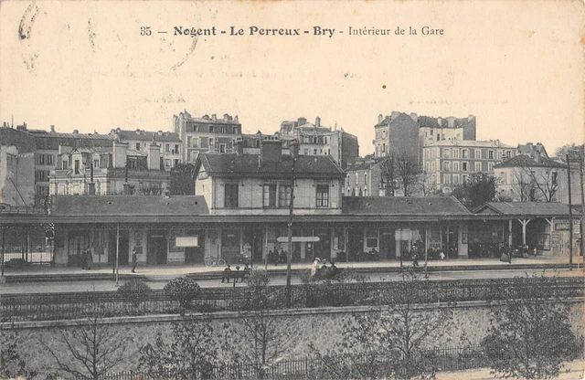 Cpa 94 Nogent / Le Perreux Bry / Station Interior