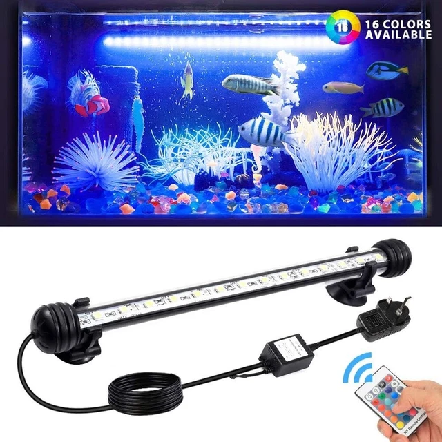 GreenSun Submersible LED Aquarium Light RGB Remote Waterproof Fish Tank Lights