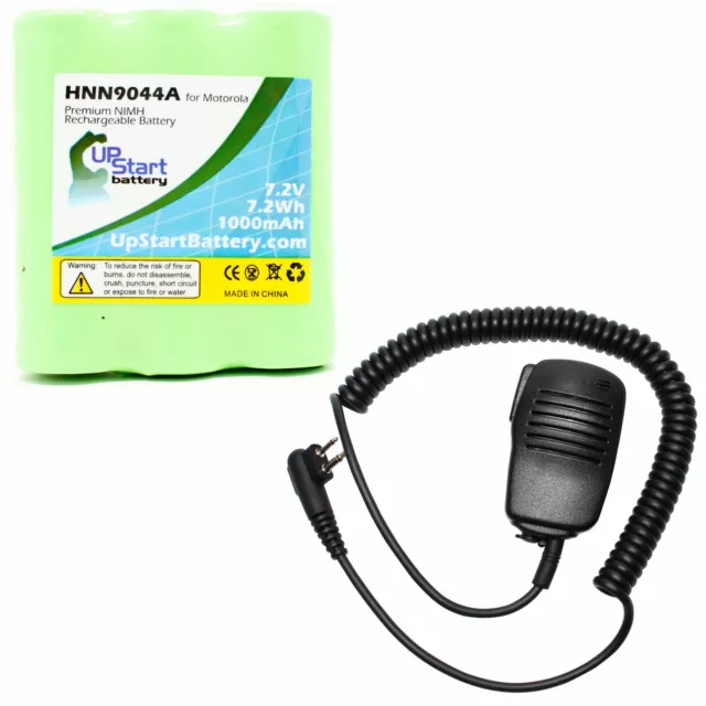 Battery & Shoulder Speaker Mic for Motorola MU21CV, MU11C