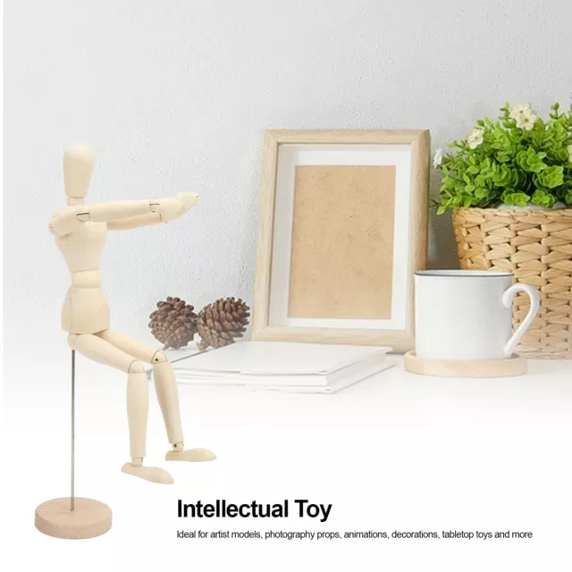 Wooden Figures Home Furnishings Different Shapes Wooden Art Doll Develop
