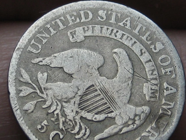 1837 Capped Bust Half Dime- Small 5C, Good Details