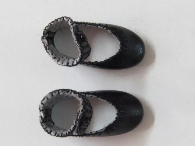 Chaussures cuir " Loulotte"  37/17  Classique  Noir  poupées anciennes