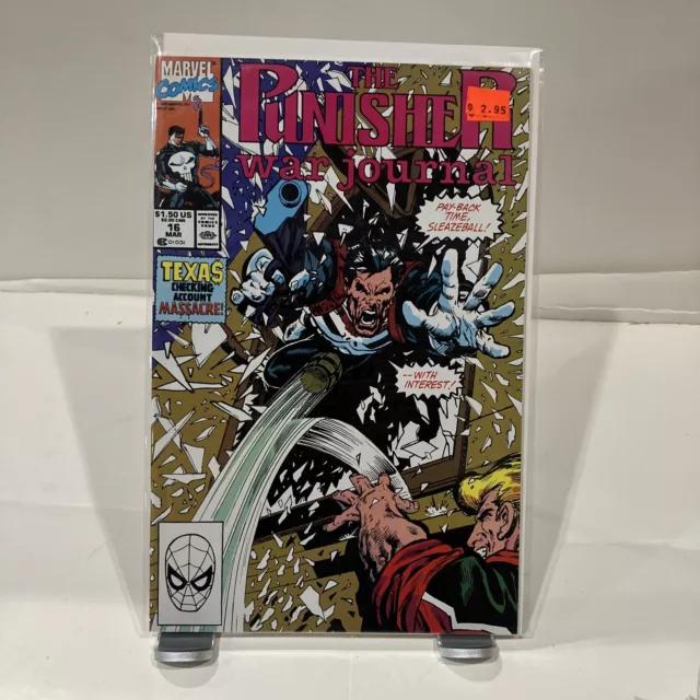 Punisher War Journal #16 (1988 Series) Vol. 1 Marvel Comic Book March 1990