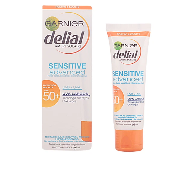Solar Garnier unisex SENSITIVE ADVANCED crema facial SPF50+ 50 ml