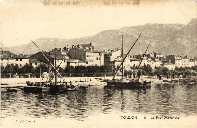 TOULON 83 cpa Carré du Port Embarquement des Vivres