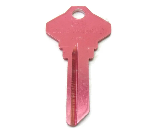 SC1 RED Aluminum Key Blank Cole Color-Lite U.S.A.