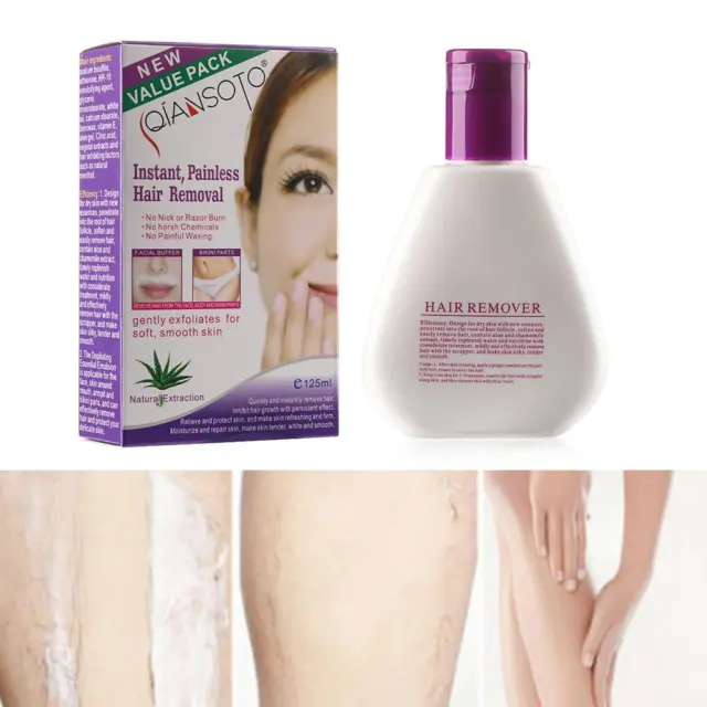 Depilatory Hair Growth Inhibitor Hair Removal Cream Aloe Natural Extraction