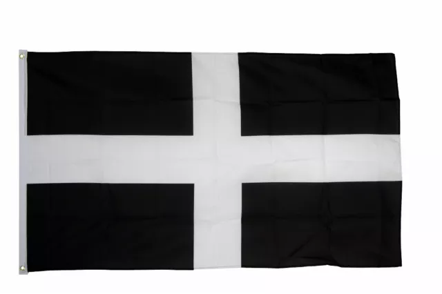 Cornwall Flag 5 x 3 FT - 100% Polyester - Kernow St Piran Cornish English County