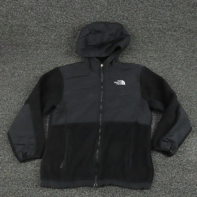 The North Face Jacket Girls Large Black Full Zip Hooded Long Sleeve Casual Youth