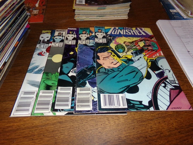 Punisher vol 2 #3,4,5,6,49 1987/91 Copper age Marvel comic lot