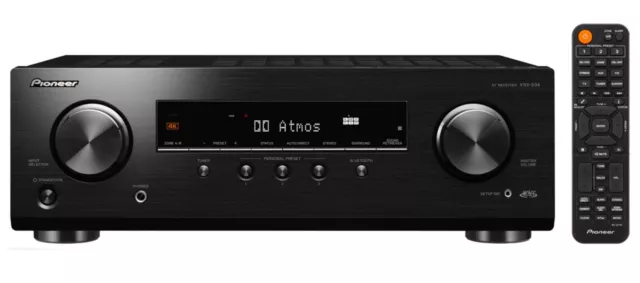 PIONEER VSX-534 5.1 4K AV-Receiver Bluetooth USB Schwarz | Neu | UVP 549 €