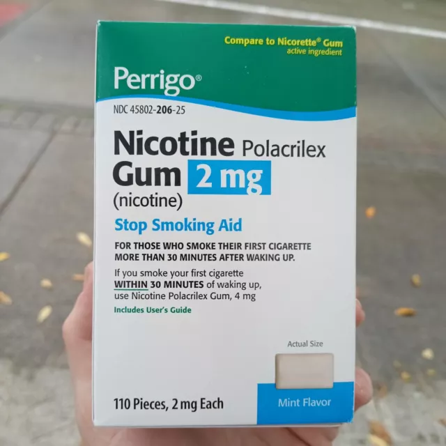 Perrigo | 2 mg | goma de nicotina | 110 piezas
