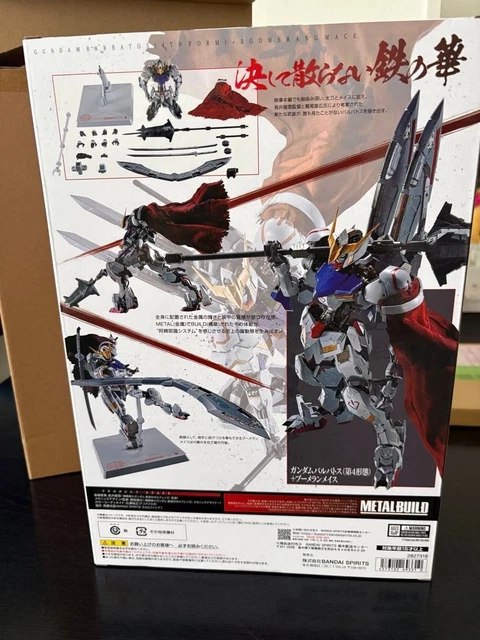 METAL BUILD GUNDAM Barbatos 4ª forma + Boomerang Mace Figura de Acción ...